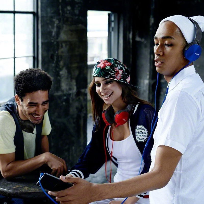 Sony MDR-XB450APB Extra-Bass Kopfhörer schwarz