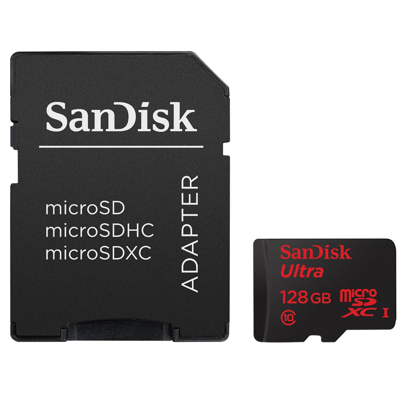 SanDisk Ultra Android microSDXC 128GB Speicherkarte + SD-Adapter