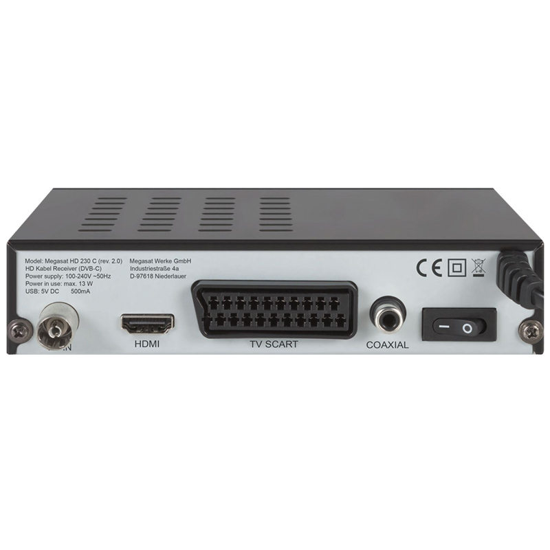 MegaSat HD 230C Kabelreceiver