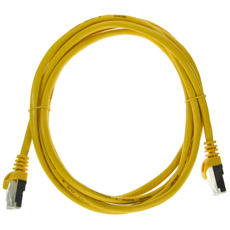 InLine Patchkabel F/UTP Cat.5e 3m gelb 71503Y