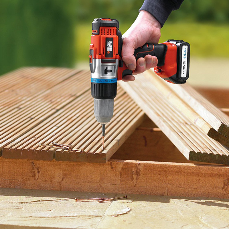 Black + Decker EGBHP148BK Akku-Schlagbohrschrauber