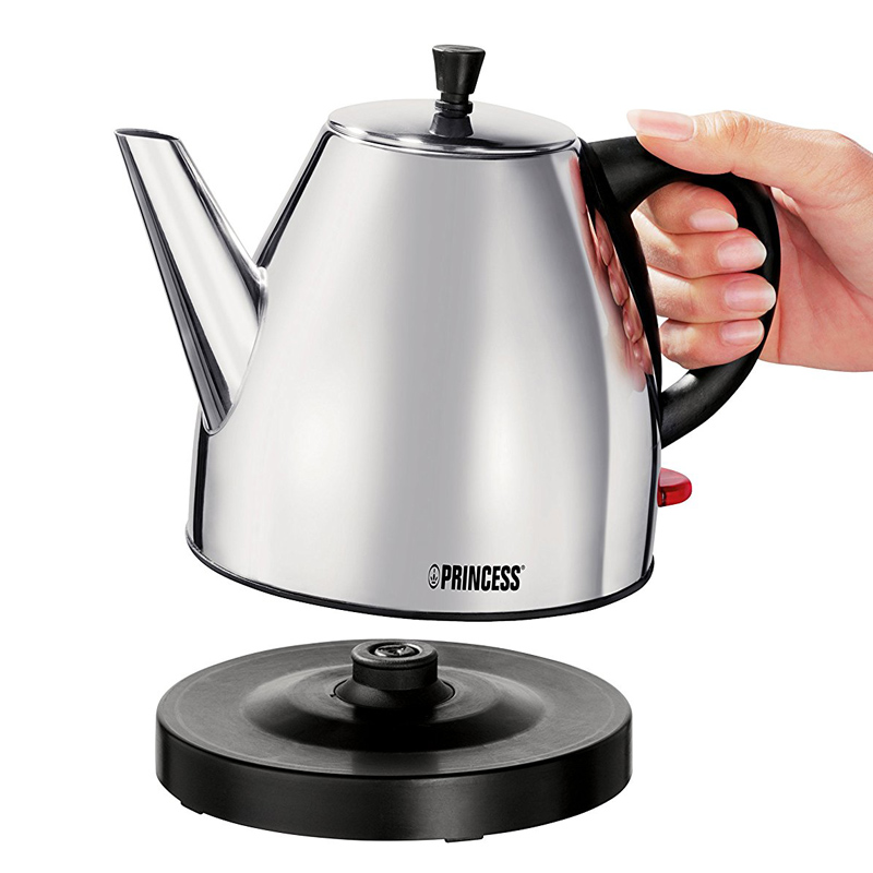 Princess 01.232113.01.001 Edelstahl 2-in-1 Teekanne und Wasserkocher