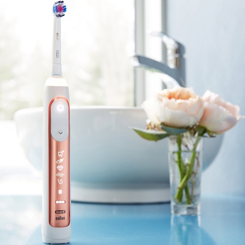 Braun Oral-B Genius 9000s Elektrozahnbürste rosegold Ausstellungsgerät