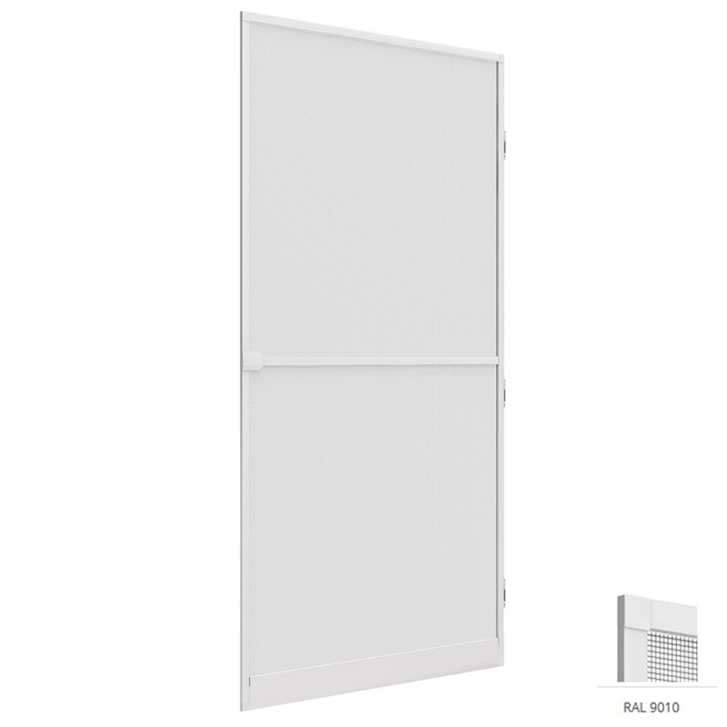 easy life Insektenschutz Tür greenLINE 100 x 215 cm in Weiß Fliegengitter mit ALU Rahmen