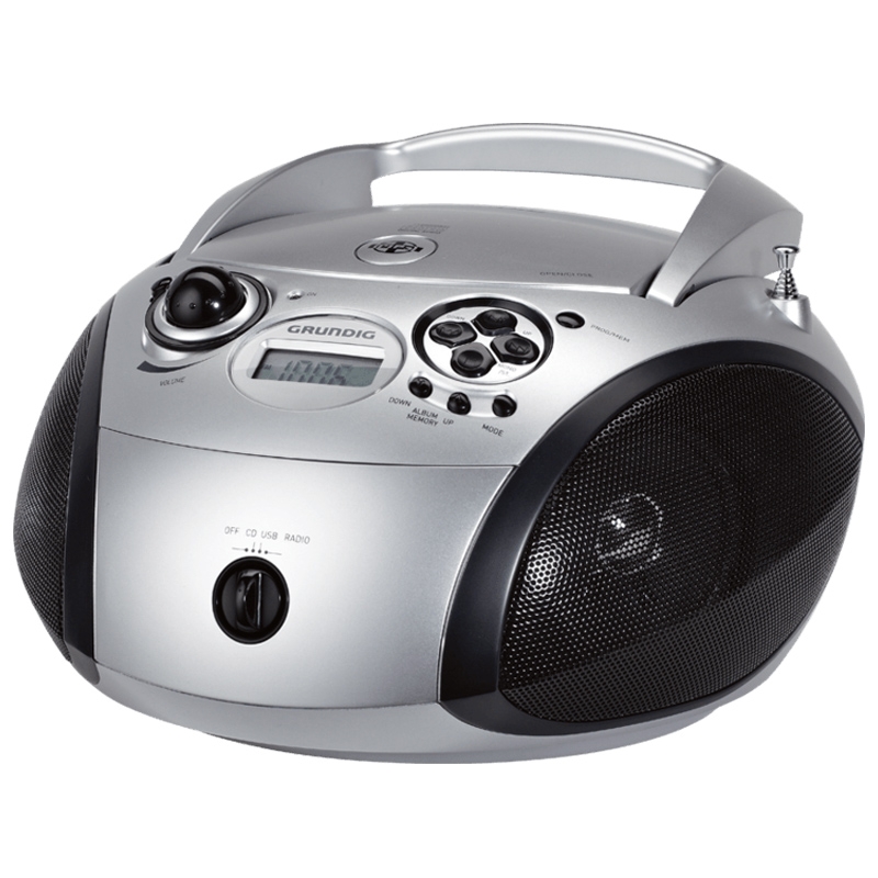 Grundig RCD 1445 USB Radio silber-schwarz