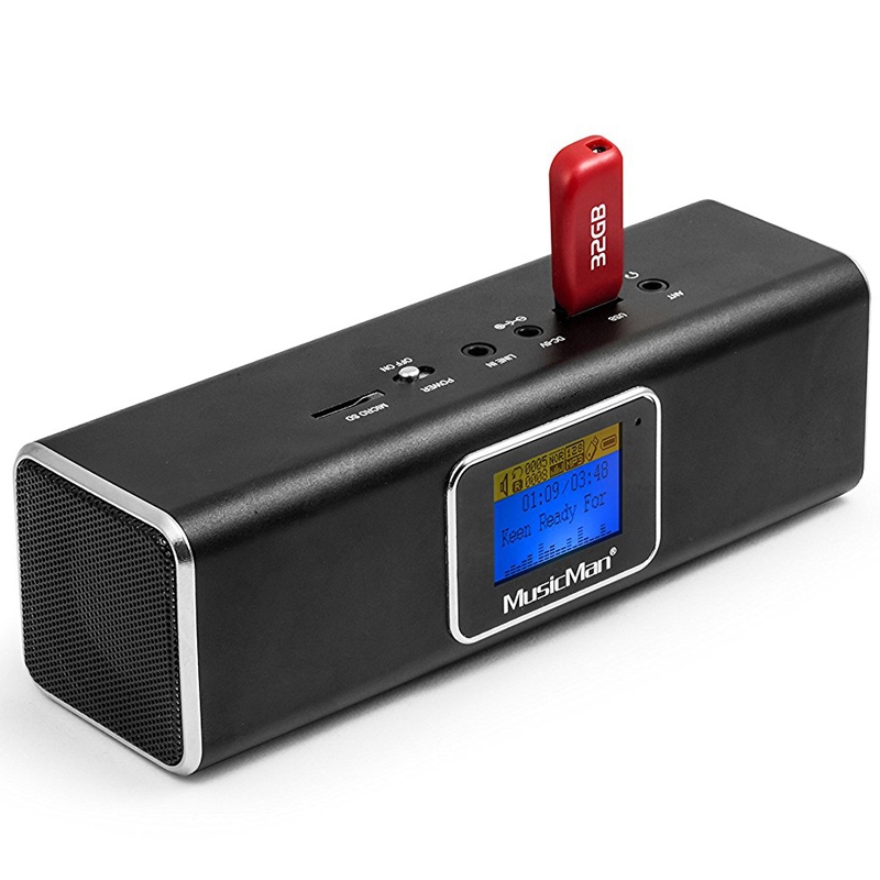 MusicMan BT-X29 DAB Bluetooth Soundstation schwarz