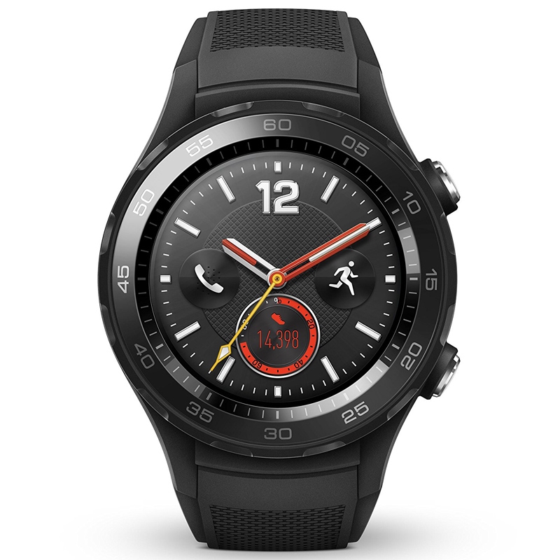 Huawei Watch 2 (4G) Smartwatch mit Sportarmband schwarz