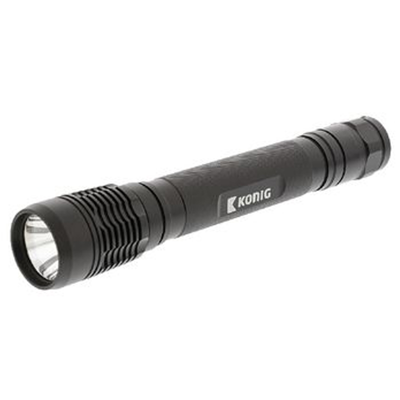 König LED-Taschenlampe 500 lm Schwarz