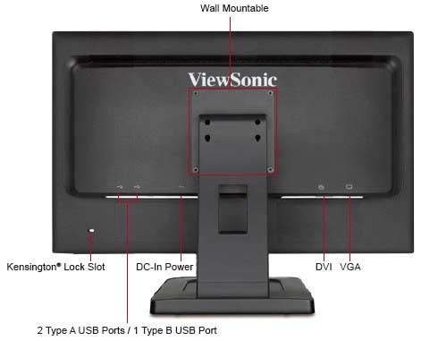 Viewsonic TD2220-2 54,6 cm (22 Zoll) Full-HD Touch Monitor