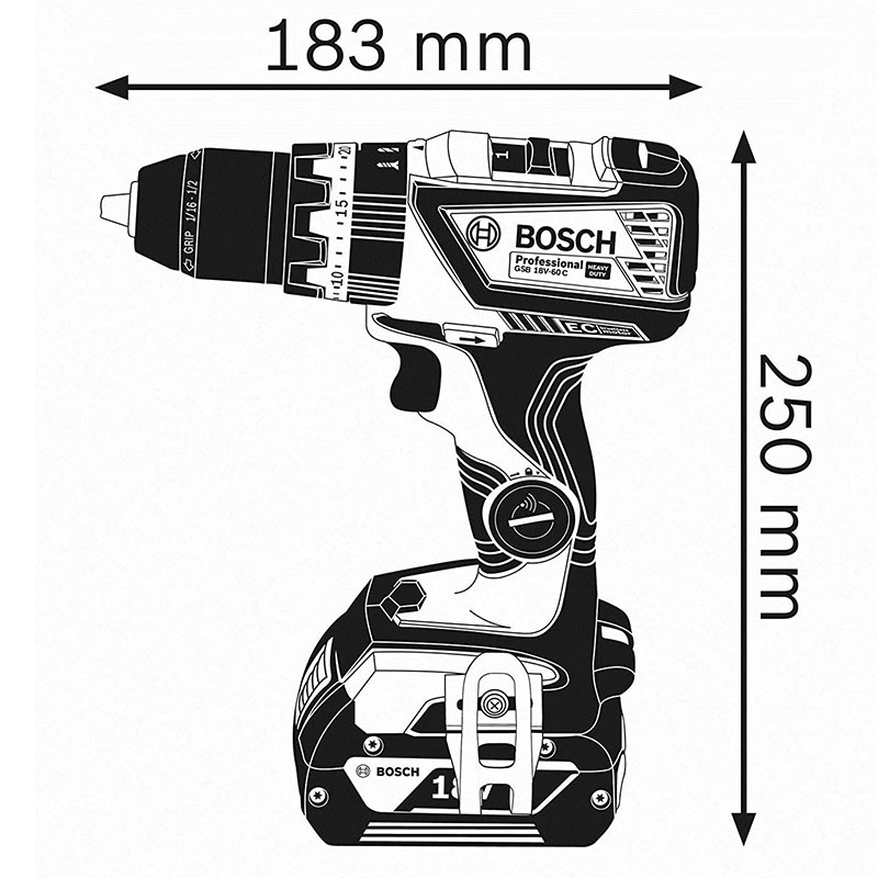 Bosch GSB 18V-60 C Professional Akku-Schlagbohrschrauber