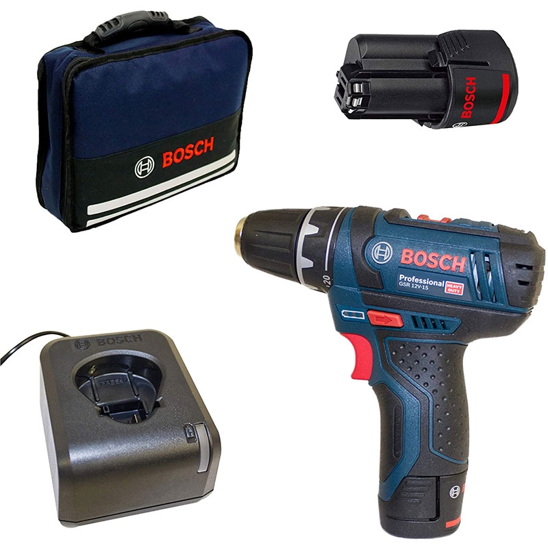 Bosch GSR 12V-15 Vorteils-Set Akku-Bohrschrauber