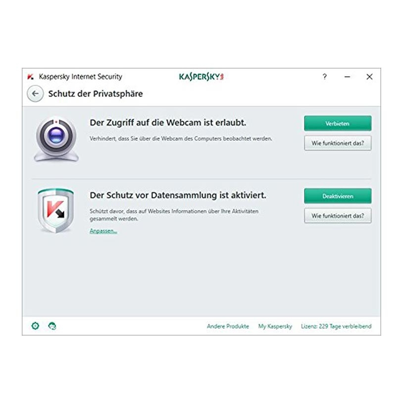 Kaspersky Internet Security 3 Geraete Upgrade Sierra Box (DE)