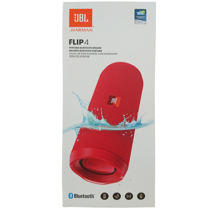JBL Flip 4 Wireless Portable Stereo Speaker rot