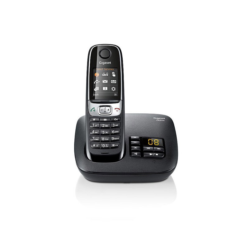 Gigaset C620A Duo Schnurlostelefon mit AB schwarz