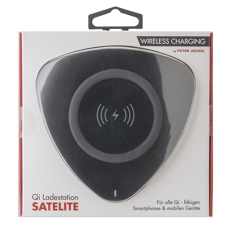 Peter Jäckel Qi Fast Charge Wireless Charger SATELITE Black