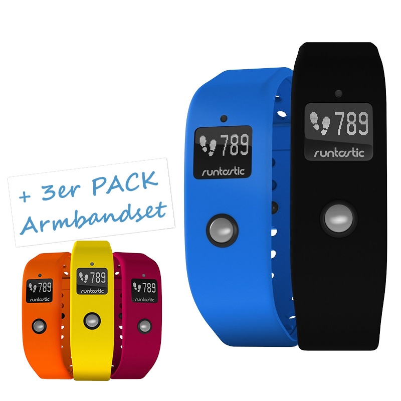Runtastic Orbit Fitnesstracker + Armbandset gelb/orange/rot