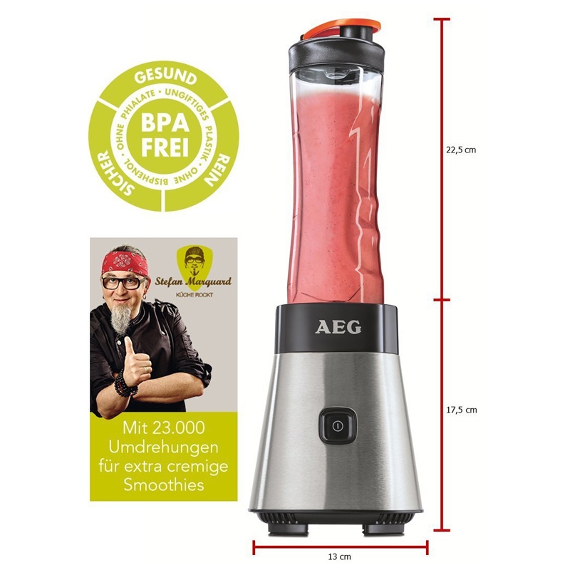 AEG PerfectMix SB4PS Mini Mixer mit 0,4 PS-Power-Motor