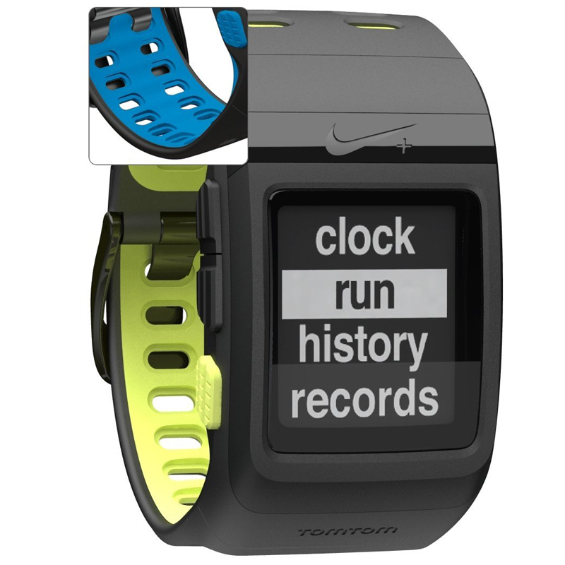 TOMTOM NIKE + SportWatch GPS anthrazit/blue ohne Schuhsensor