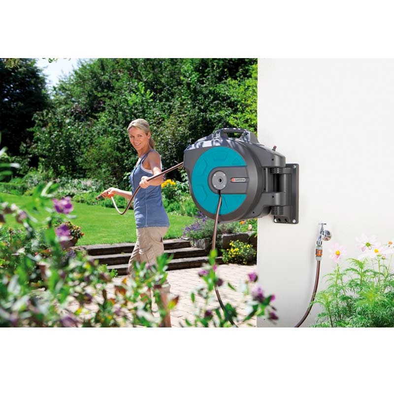 GARDENA 8024-20 Comfort Wand-Schlauchbox 35 roll-up automatic