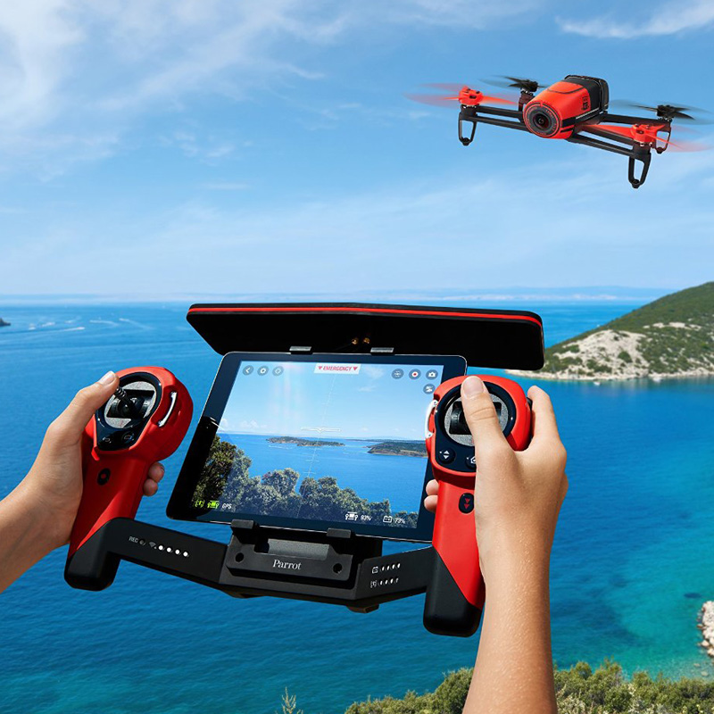 Parrot Bebop Drone + Skycontroller Rot