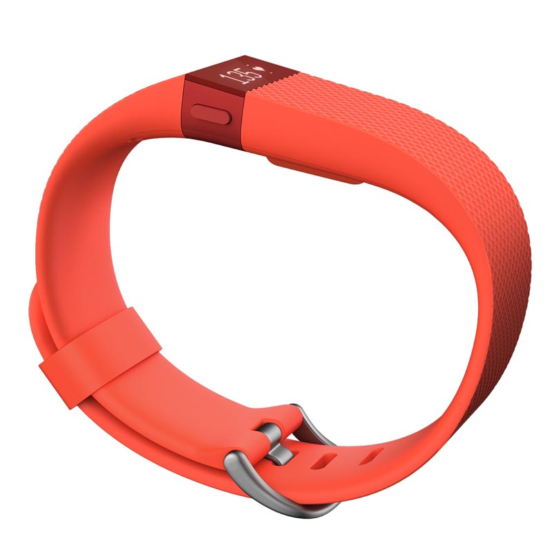 Fitbit Charge HR, Fitness-Armband mit Smartwatchfunktionen und Pulsfreqzuenz Small orange