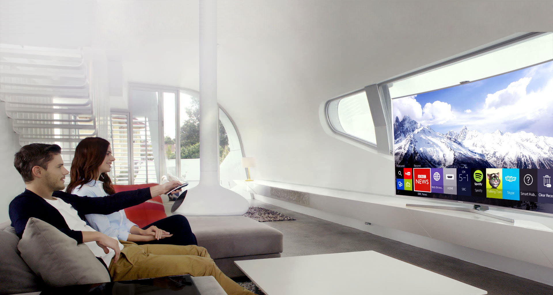 Samsung UE65JS8590TXZG 163cm (65 Zoll) LED-Curved-4K-TV (Premium-Modell)