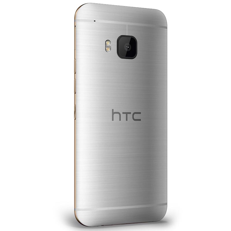 HTC One M9 Handy gold on silver