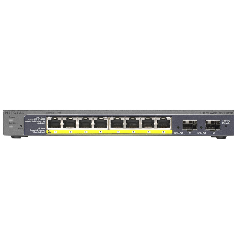 Netgear ProSafe GS110TP 8-Port PoE Switch