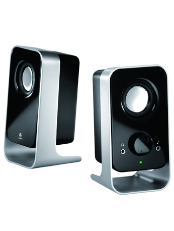 Logitech LS-11 2.0 Lautsprechersystem schwarz-silber