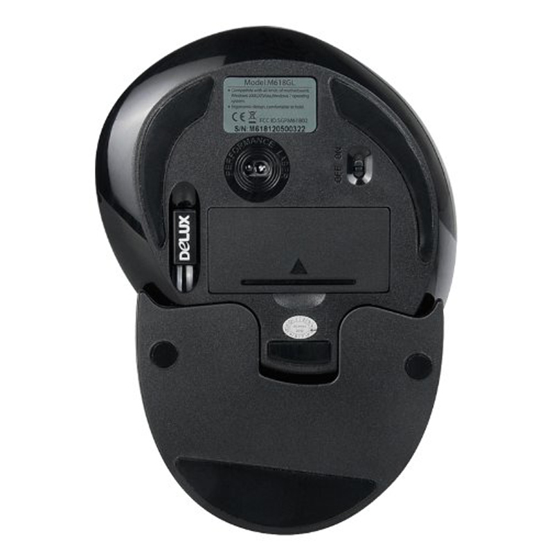 Delux M618GL vertical wireless Maus