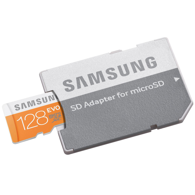 Samsung EVO 128GB micro SDXC Card 48MB/s + Adapter