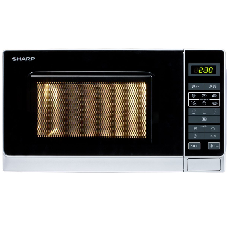 Sharp R242INW Silbermetallic Mikrowelle