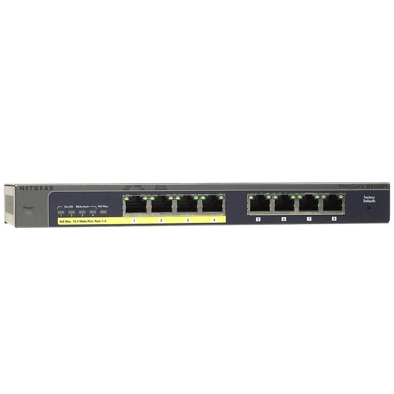 Netgear GS108PE Gigabit Ethernet Switch Ausstellungsgerät