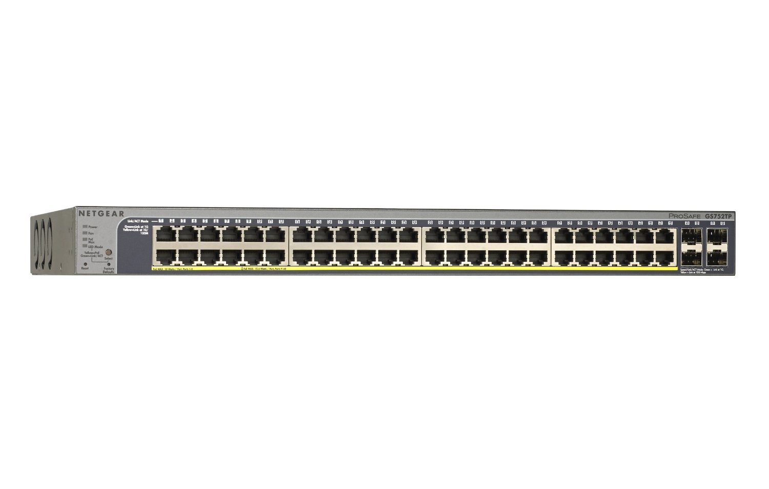 Netgear ProSafe GS752TP 52-Port Gigabit PoE Smart Switch
