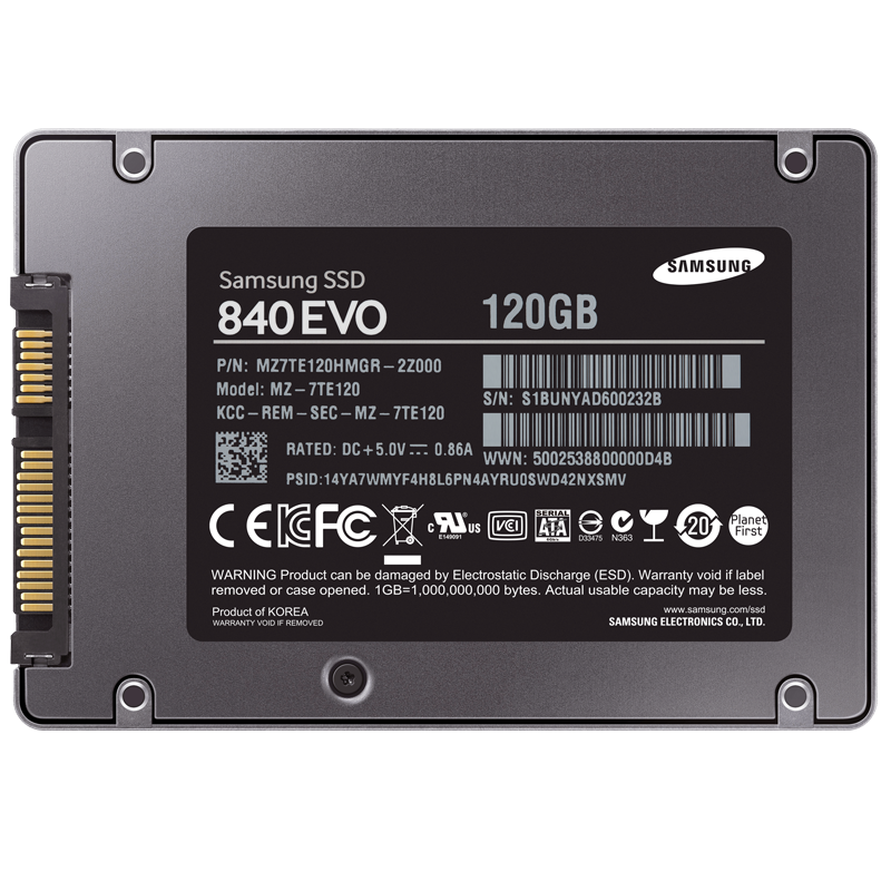 Samsung 840 Evo Series 120GB SSD Festplatte