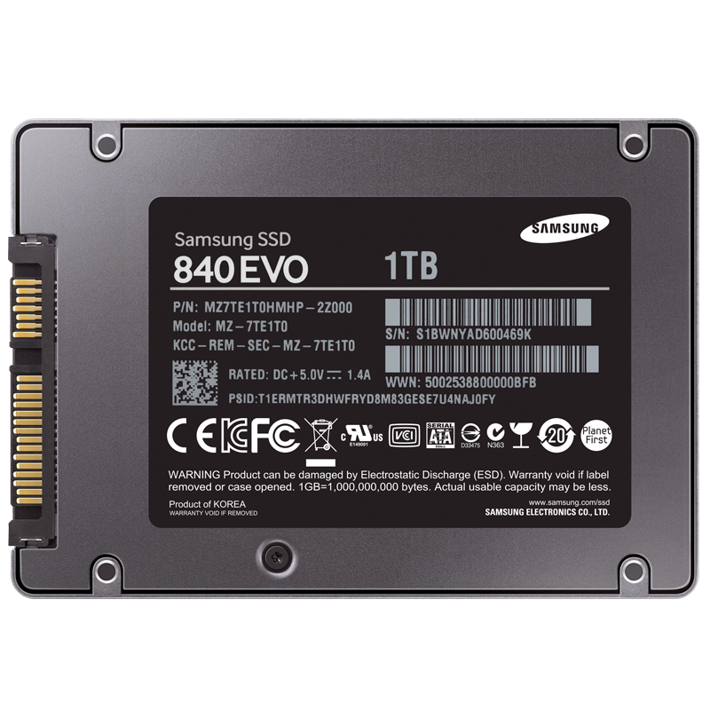 Samsung 840 Evo Series 1TB SSD Festplatte