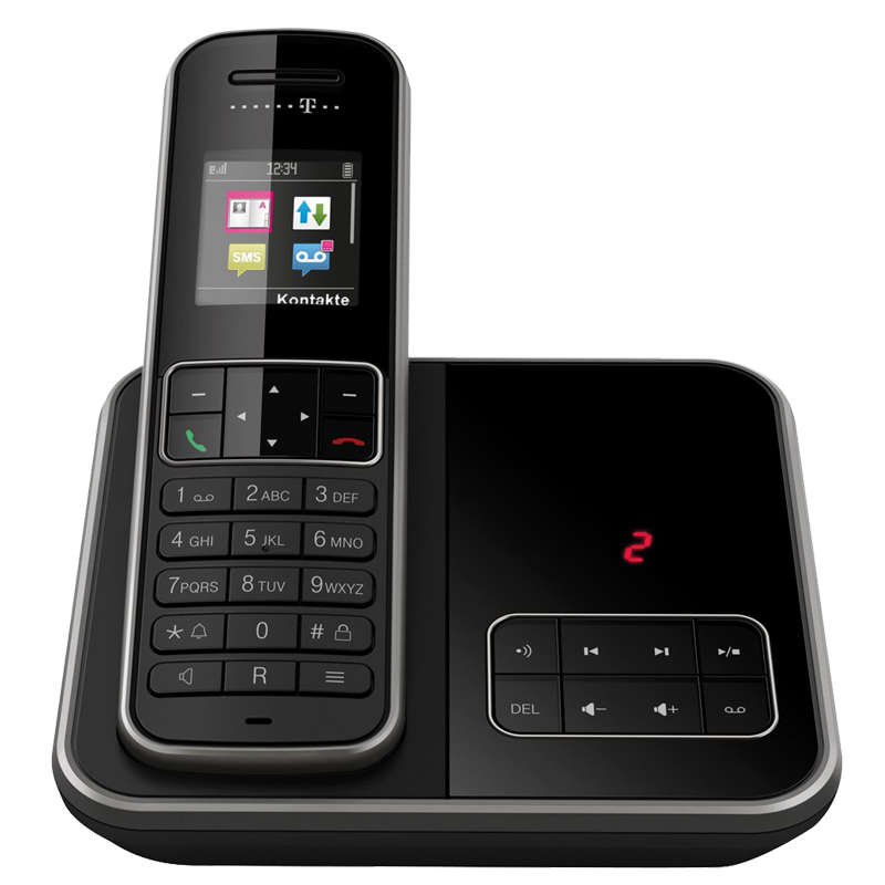 Telekom Sinus A406 graphit - schwarz Schnurlostelefon