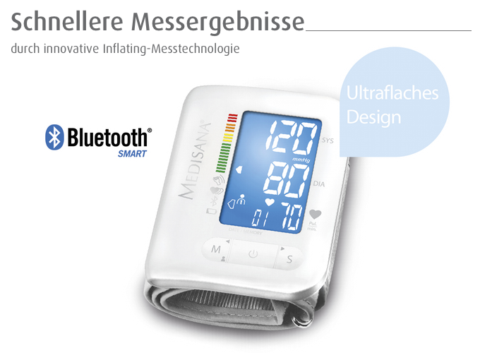 Medisana BW 300 connect Handgelenk-Blutdruckmessgerät inkl. HausMed Gutscheincode