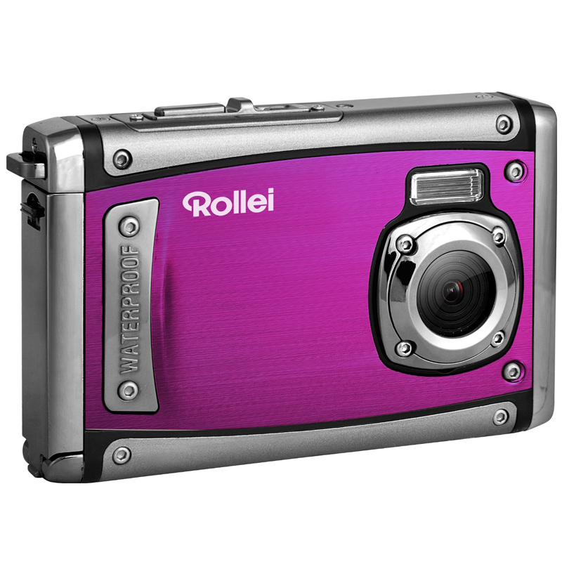 Rollei Sportsline 80 wasserdichte Digitalkamera pink