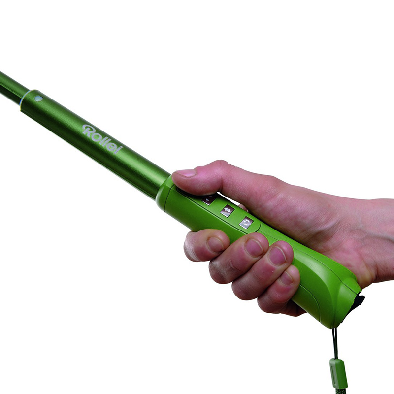 Rollei Selfie Stick Arm Extension mit Bluetooth Auslöser grün