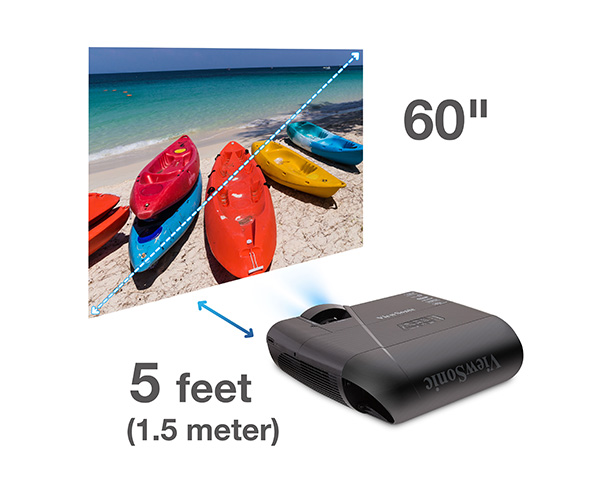 ViewSonic LightStream PJD7835HD DLP-Projektor schwarz