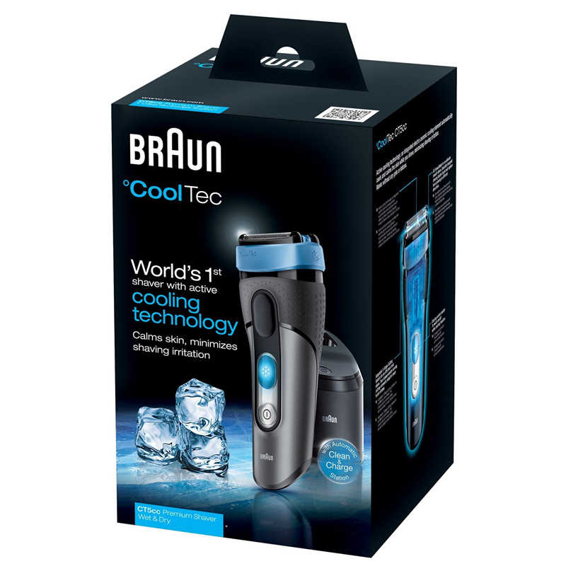 Braun CoolTec CT5cc elektrischer Rasierer/Rasierapparat mit Reinigungsstation