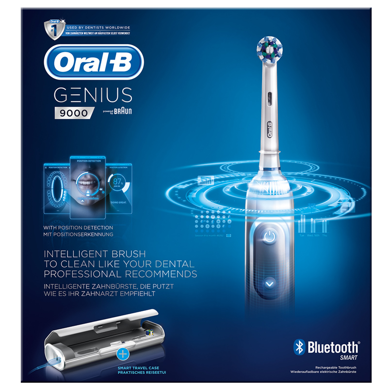 Braun Oral-B Genius 9000s Elektrozahnbürste weiß Ausstellungsgerät