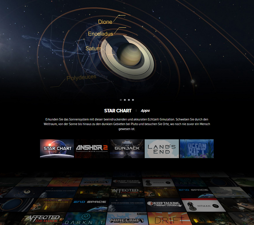 Samsung Gear SM-R323 Virtual Reality Brille blau/schwarz