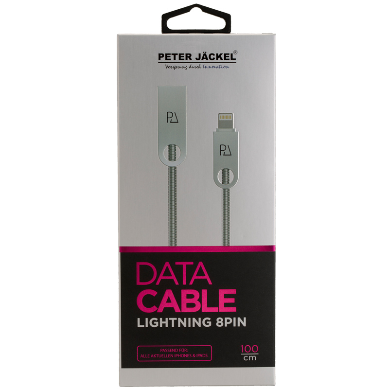 Peter Jäckel USB Data Cable METAL HIGH END Lightning Silver