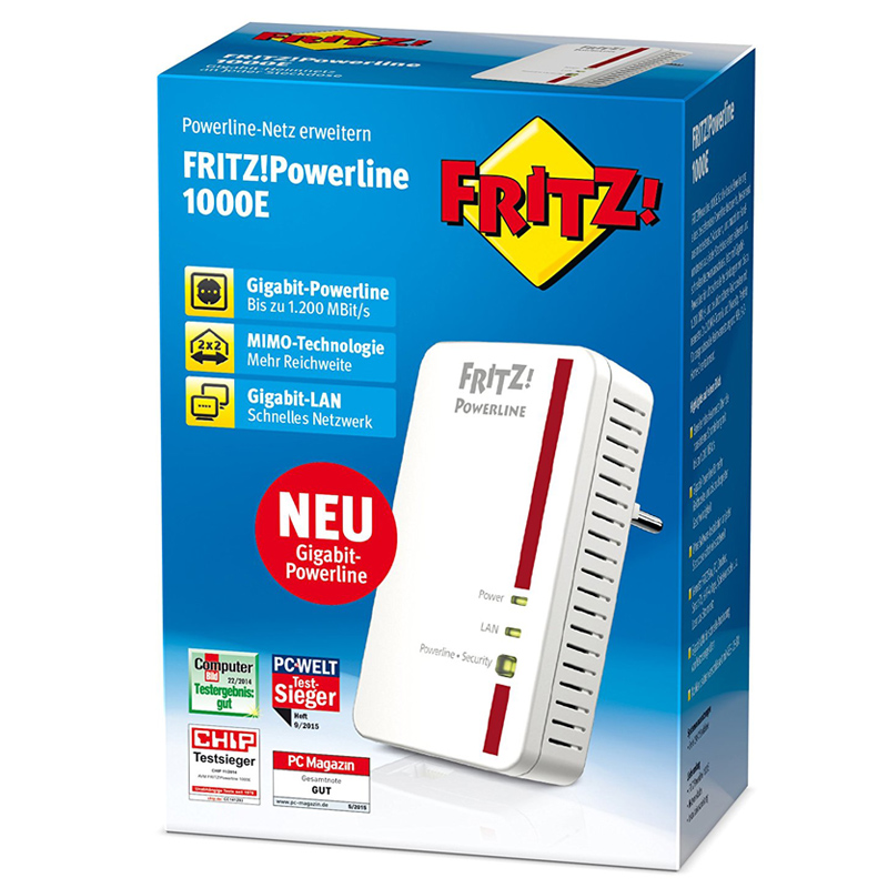 AVM FRITZ!Powerline 1000E Einzeladapter Ausstellungsgerät