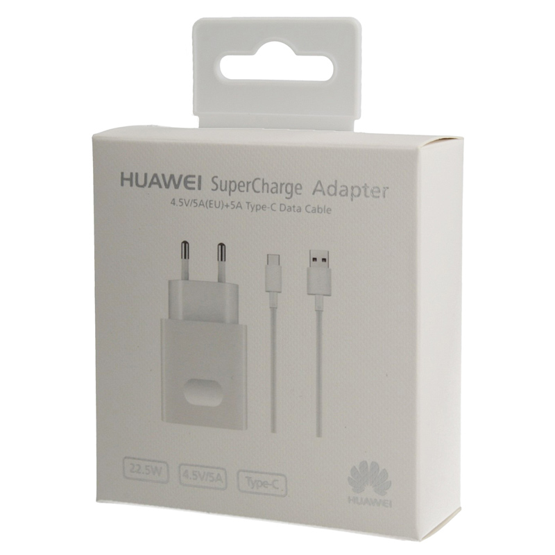 Huawei Super Charge Ladegerät AP81 inkl. USB Typ-C Kabel weiß