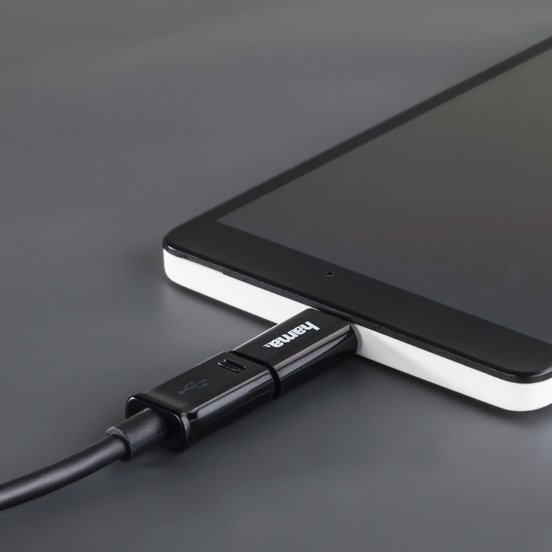 Hama USB-C-Adapter, USB-C-Stecker – Micro-USB-2.0-Kupplung