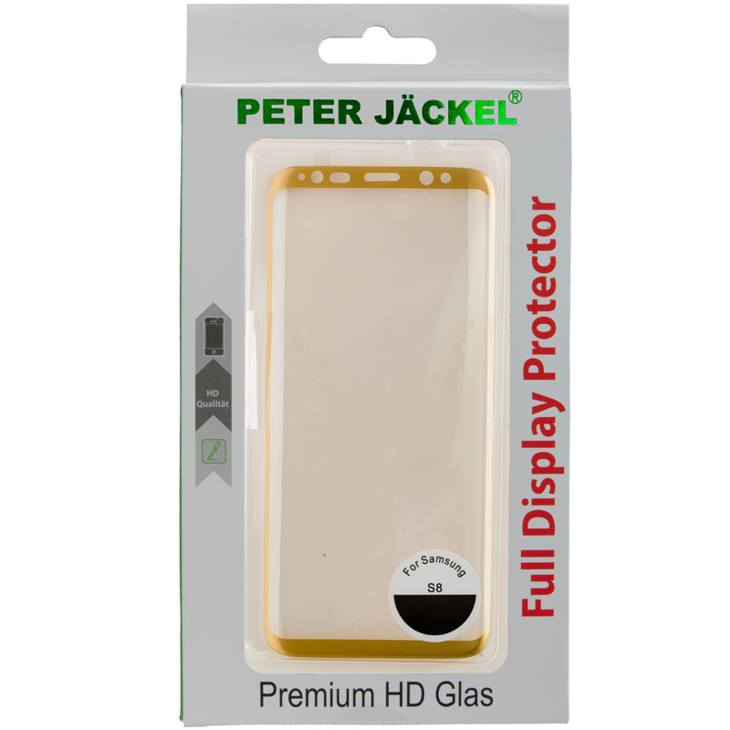 Peter Jäckel Full Display HD Glass Superb Plus für Samsung G950 Galaxy S8 Gold