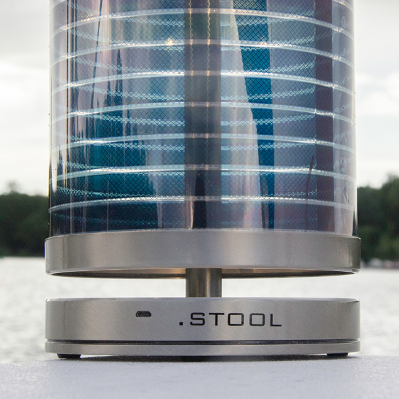 STOOL +SOL Tischleuchte kompakt, Edelstahl